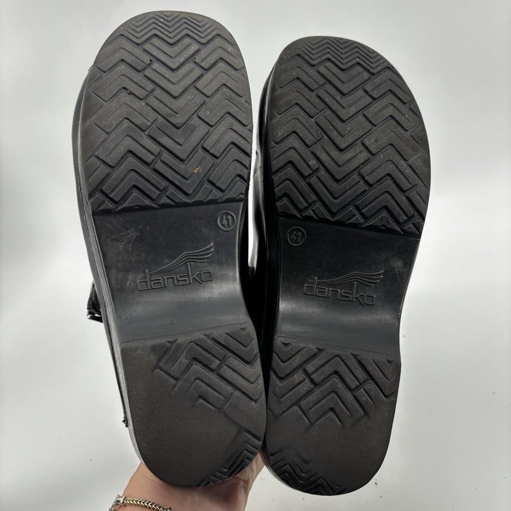 Dansko Merrie Mary Jane Comfort Shoe Clog Mule Black Leather Size 10 EUR 41 - Picture 8 of 8